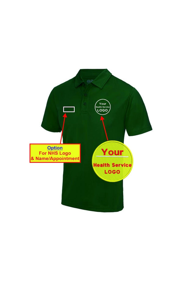 Ambulance Services Polo Shirt Bottle Green