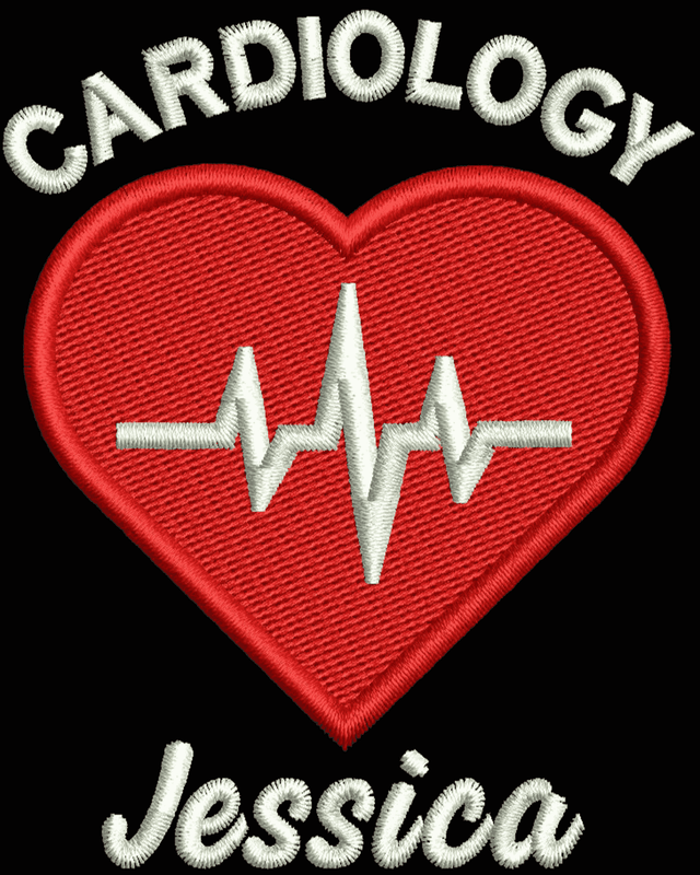 Cardiology Zip Up Fleece Jacket