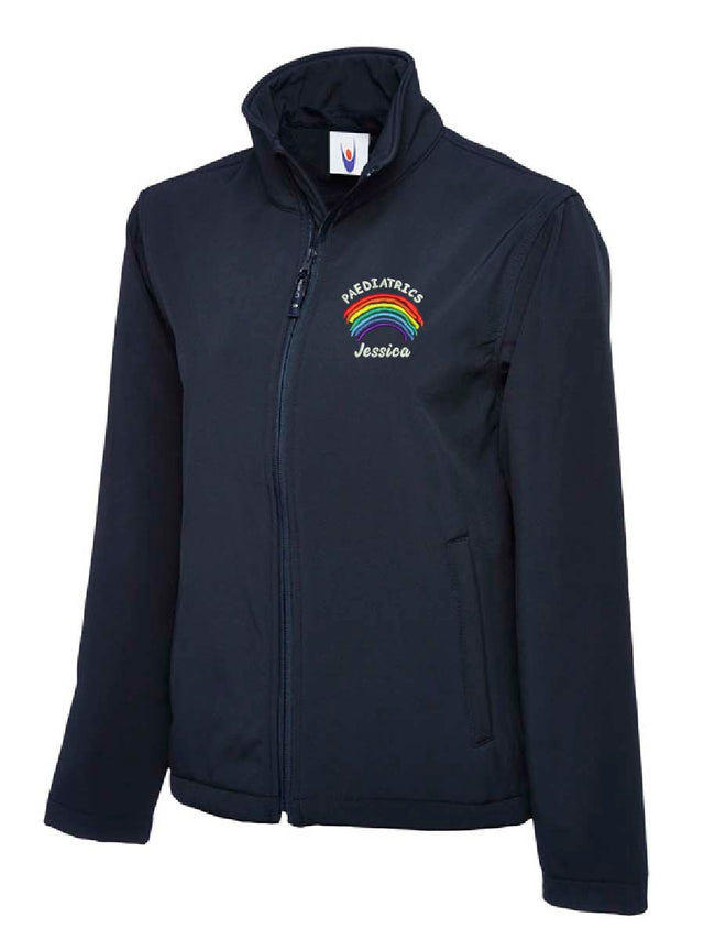 Paediatrics Rainbow Softshell Jacket Navy