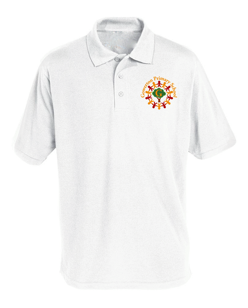 Gowerton Primary School Logo Polo Shirt White