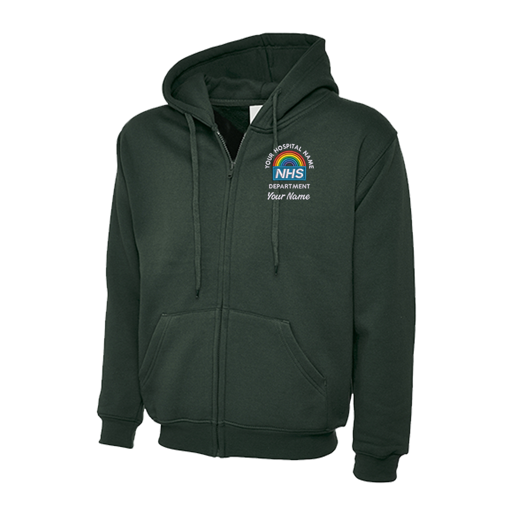 NHS Rainbow Hoodie Personalised Hoodies