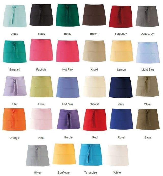 3 Pocket Waist Apron in different colours