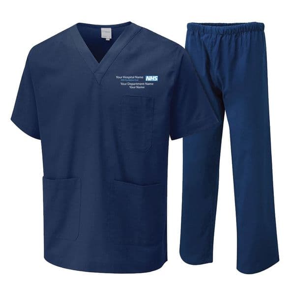 Royal blue scrub online dress