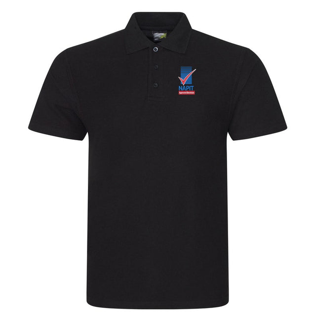 Embroidered Napit polo Black