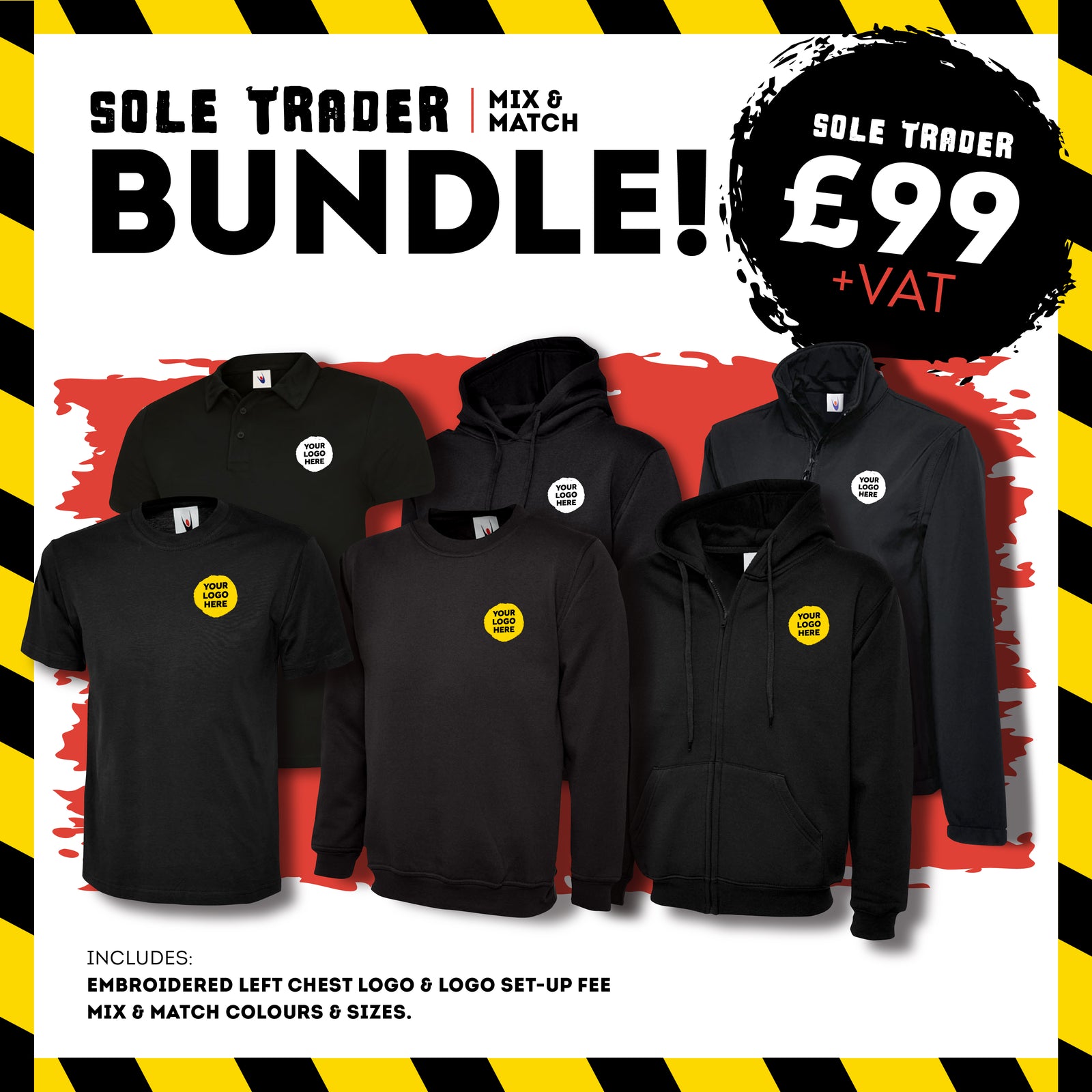 Sole Trader Embroidered Workwear Bundle