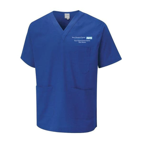 Navy Blue NHS Scrubs Top