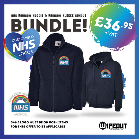 NHS Rainbow Hoodie & Fleece Deal with customised logo
