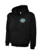 Blue Rainbow Hoodie Black