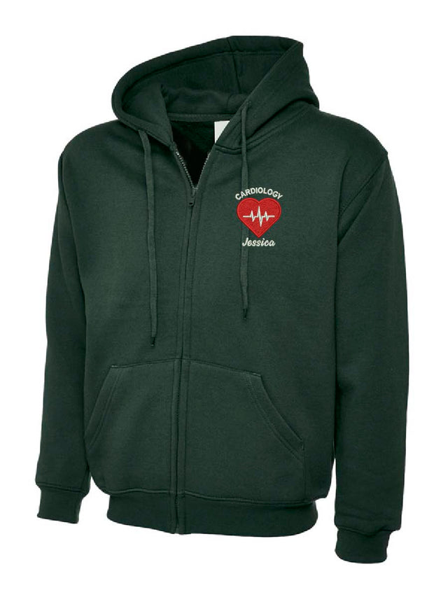 Cardiology Hoodie Bottle Green