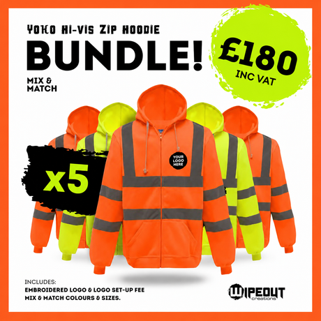 Hi-vis Zip Hoodie Package Bundle