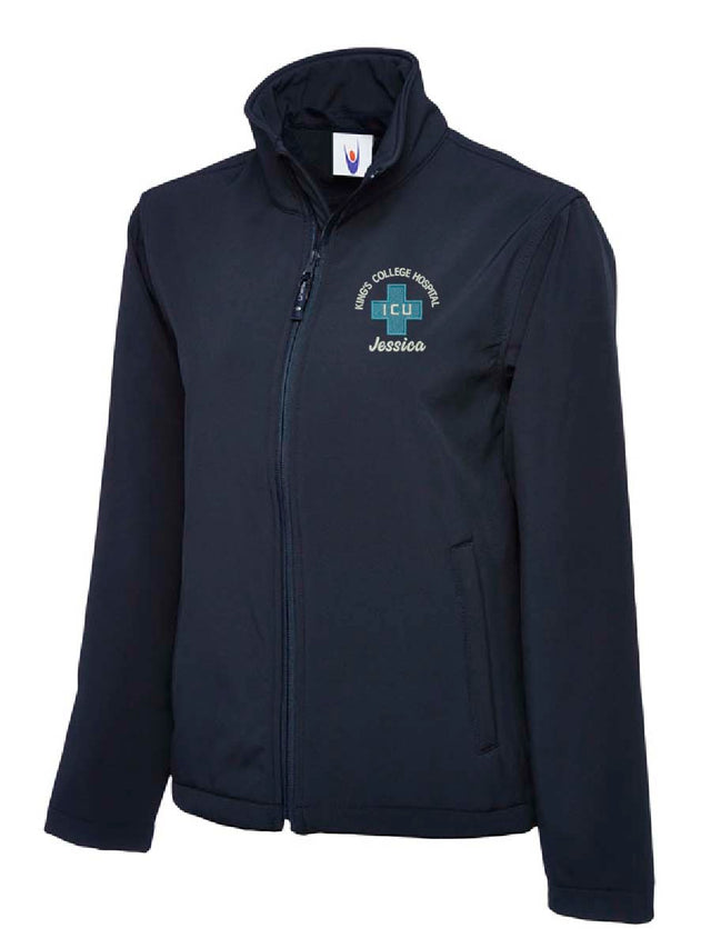 ICU Embroidered Softshell Jacket Navy