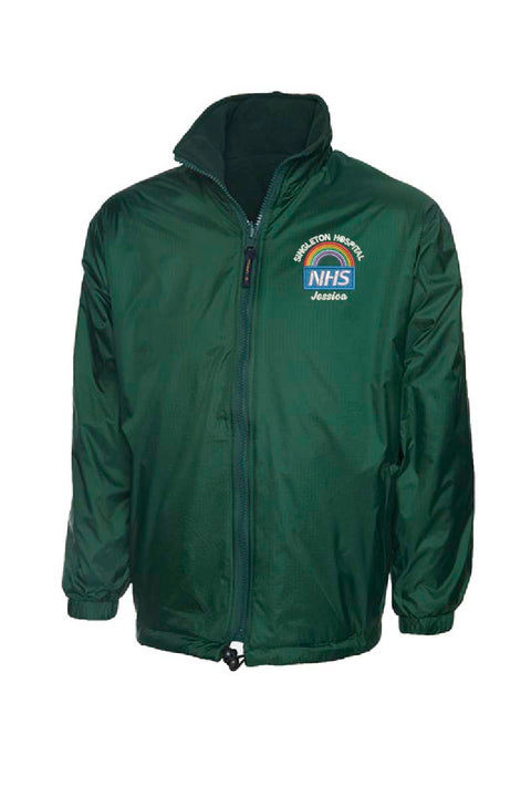 NHS Rainbow Waterproof Jacket Bottle Green