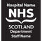 NHS Scotland Waterproof Logo Layout