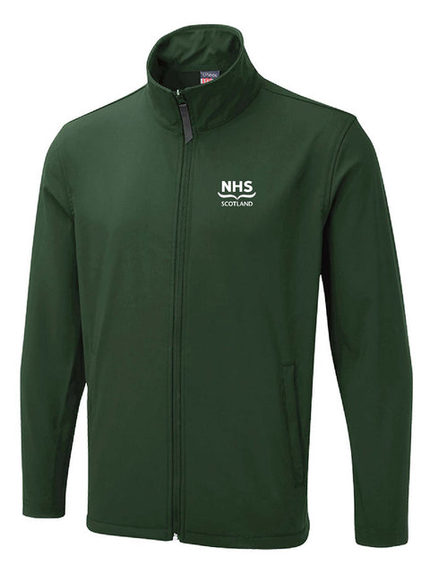 NHS Scotland Softshell Jacket Bottle Green