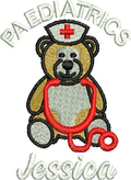 Paediatrics Bear Zip Hoodie Crest