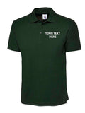 Text Embroidered Polo Shirt