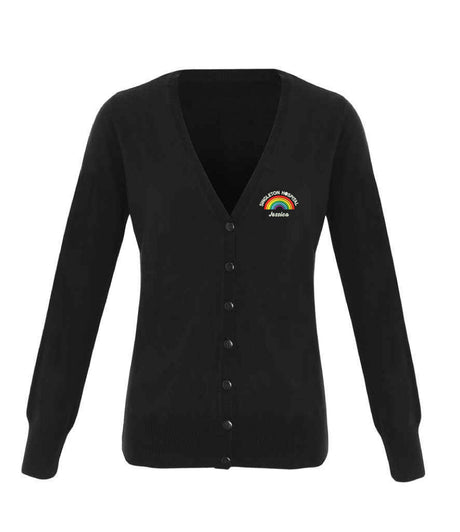Rainbow Cardigan Black