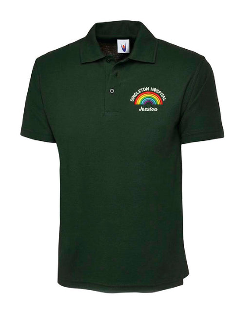 Rainbow Polo Shirt Bottle Green