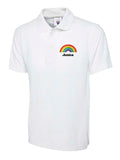 Rainbow Polo Shirt White