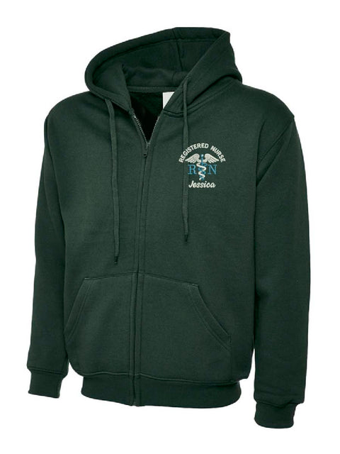 Registered Nurse Hoodie Bottle Green
