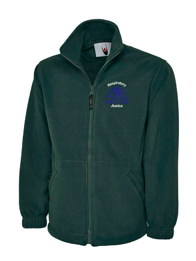 Respiratory Fleece Jacket Bottle Green