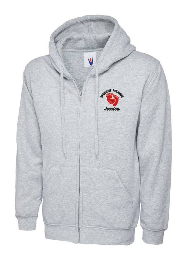 NHS Student Midwife Hoodie Heather Grey