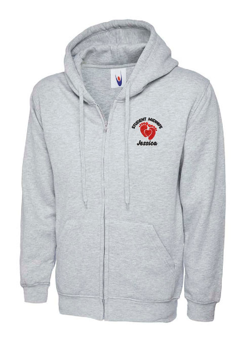 NHS Student Midwife Hoodie Heather Grey