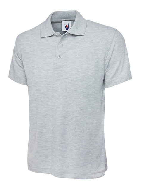 Polo Shirt Plain Heather Grey