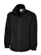 Full Zip Fleece plain Black