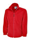 Full Zip Fleece plain Red