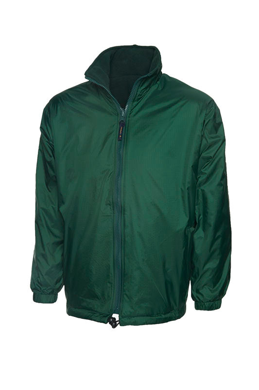Plain Waterproof Jacket Bottle Green