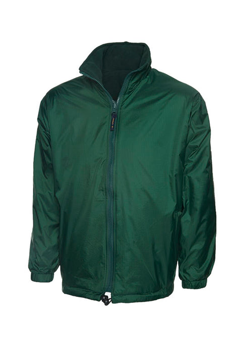 Plain Waterproof Jacket Bottle Green