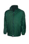 Plain Waterproof Jacket Bottle Green