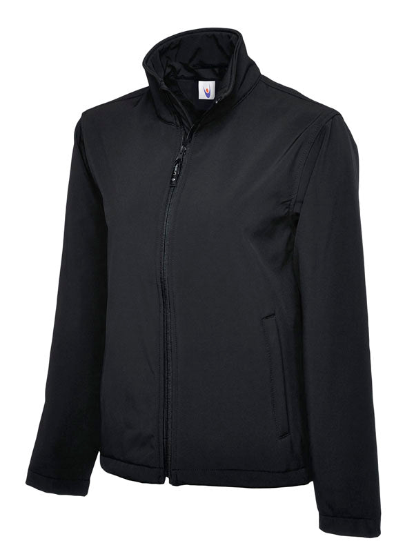 Plain Soft Shell Jacket Black