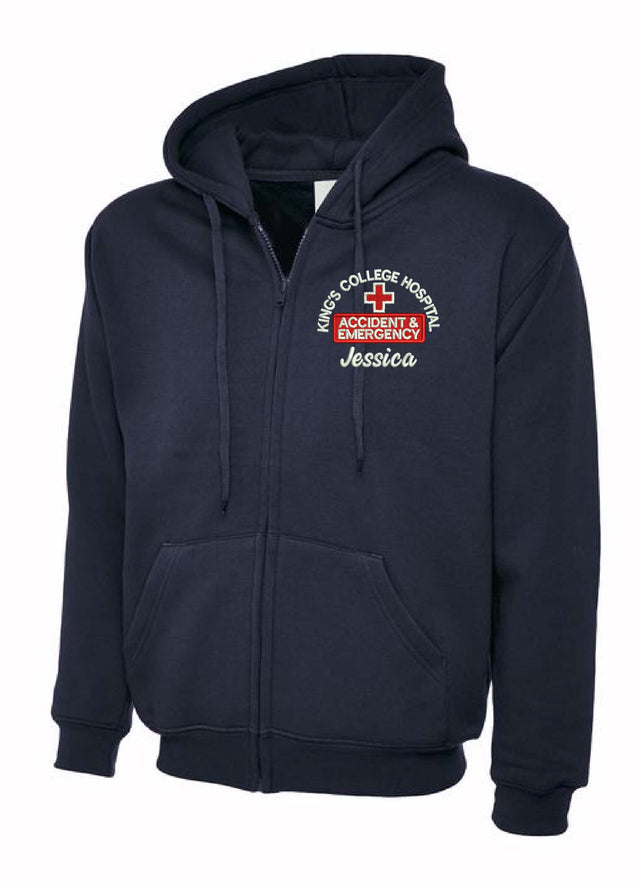 A&E Zip Hoodie Navy