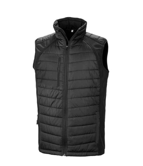 Plain Black Padded Gilet