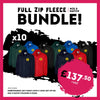 Full Zip Fleece Jackets Bundle