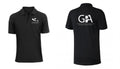 Front and back of GCS Performing Arts Polo Shirt