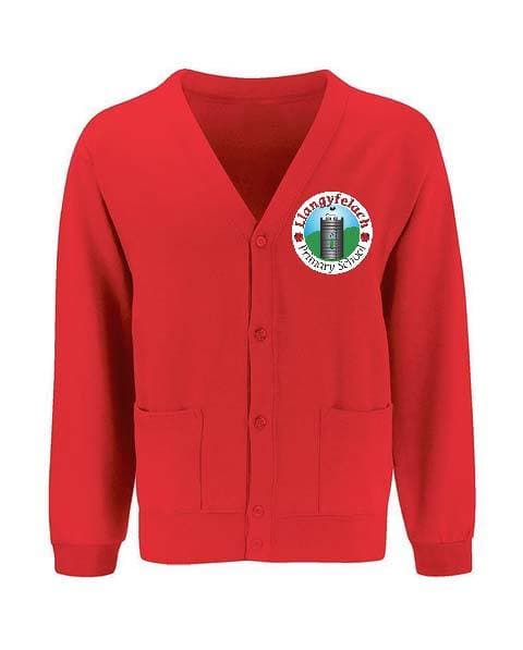 Red Llangyfelach Primary School Cardigan