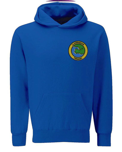 Blue Llanrhidian Primary School Pullover Hoodie