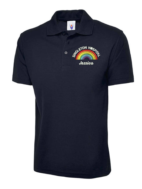 Rainbow Polo Shirt Navy