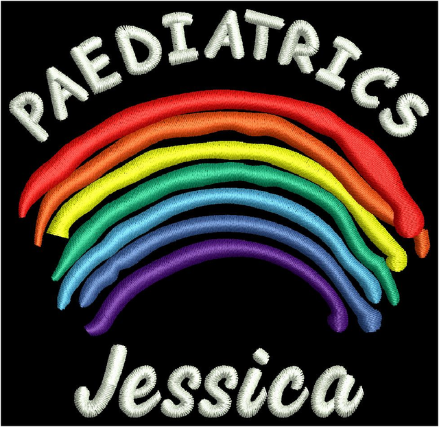 Paediatrics Rainbow Zip Hoodie Crest