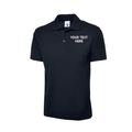 Polo Shirt with Embroidered Text