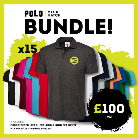 Embroidered Polo Shirts Bundle Deal