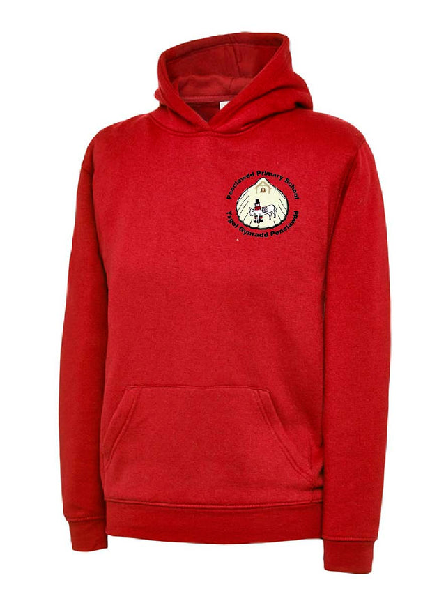 Red Penclawdd Primary School Hoodie 