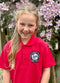Swansea Pony Club Polo Shirt on a young girl