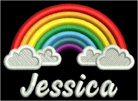 Rainbow Clouds Hoodie logo example
