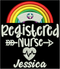NHS Registered Nurse Rainbow Zip Hoodie