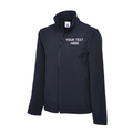 Soft Shell Jacket with Embroidered Text