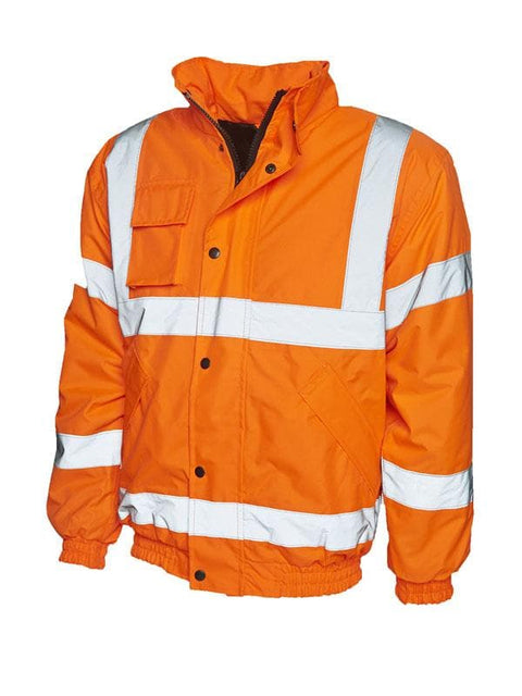 Custom Orange Bomber Jacket